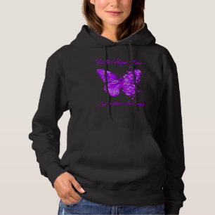 Camiseta Butterfly Faith Esperança Ama a Sarcoidose Sensibi