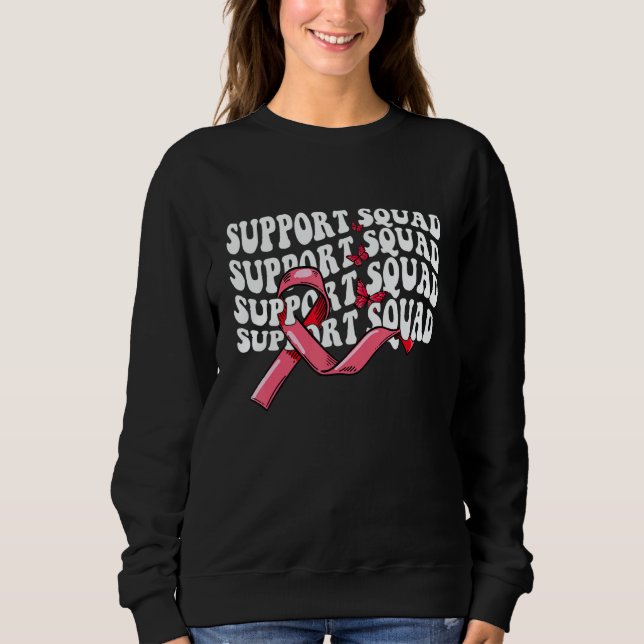 Camiseta Butterfly Groovy Support Squad Sickle Cell Awarene (Frente)