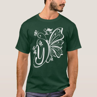 Camiseta Butterfly Grunge Fairycore Aestético - Letra Y Mon