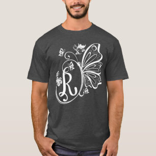 Camiseta Butterfly Grunge Fairycore - Letra estética R Mono