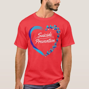 Camiseta Butterfly Heart Suicida Sensibilização para a saúd