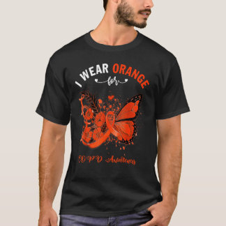 Camiseta Butterfly I Wear Orange For Copd Awareness