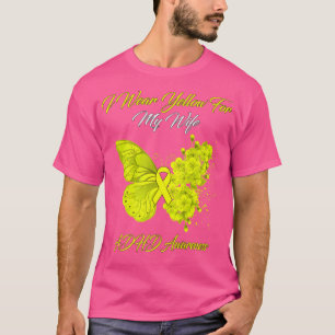 Camiseta Butterfly I Wear Yellow For My Wife ADHD Awareness