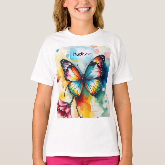 Camiseta Butterfly Ink Customizable  (Frente)