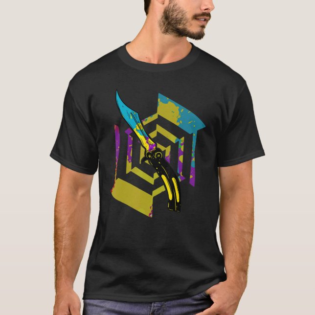 Camiseta Butterfly Knife Balisong Cotação 21 (Frente)