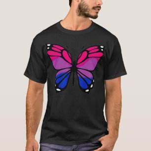 Camiseta Butterfly made in colors of the Biseual Bi Pride L