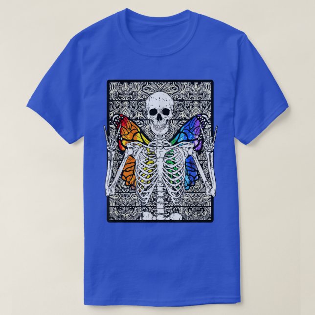 Camiseta Butterfly Skeleton Fairycore (Frente do Design)