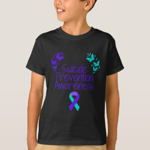 Camiseta Butterfly Suicídio Prevenção Sensibilização Teto E