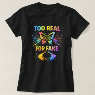 Camiseta Butterfly Tees Co. Muito Real Para Falso 0047725