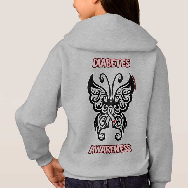 Camiseta Butterfly Tribal... Diabetes (Verso)