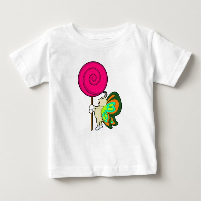Camiseta Butterfly with Lollipop (Frente)