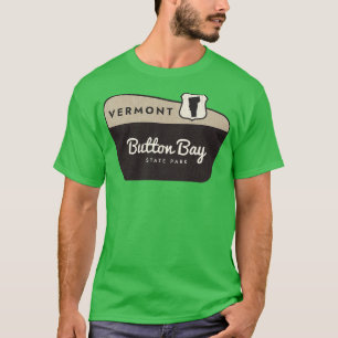 Camiseta Button Bay State Park Vermont Sinal de Boas-vindas