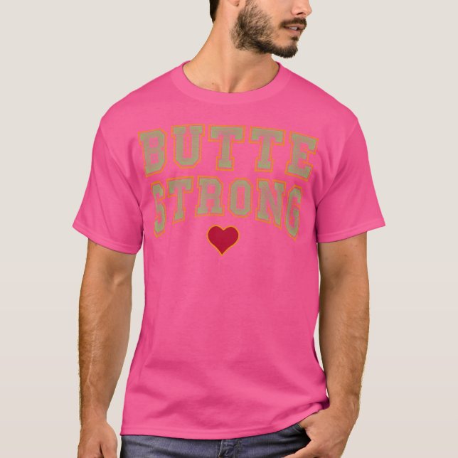 Camiseta Button Strong Paradise California Camp Fire (Frente)