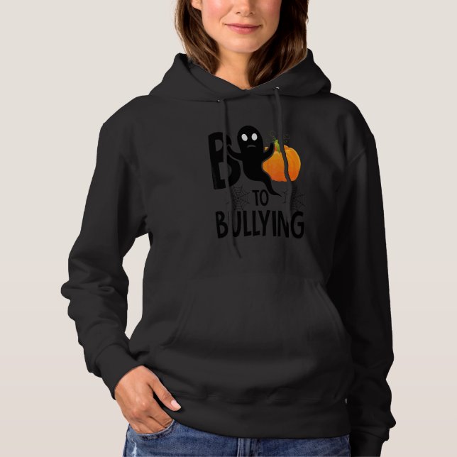 Camiseta Buu Para o Fantasma de Abuso Escolar Abóbora Laran (Frente)