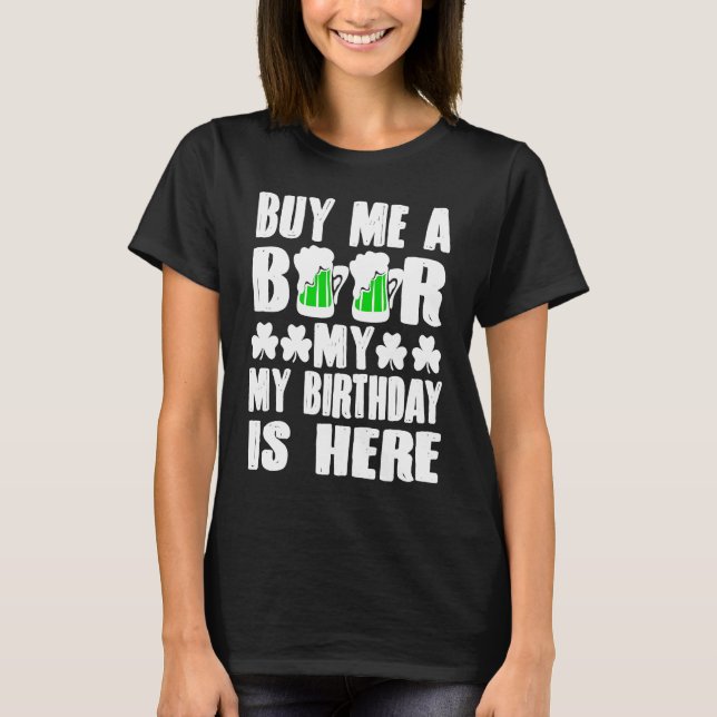 Camiseta Buy Me A Beer  Graphic St Patricks Day (Frente)