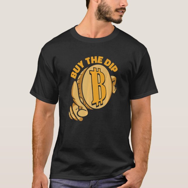Camiseta Buy The Dip Crypto Currency Blockchain Bitcoin   (Frente)