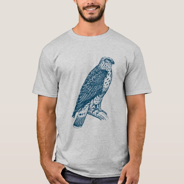Camiseta Buzzard - Azul Oceano (Frente)