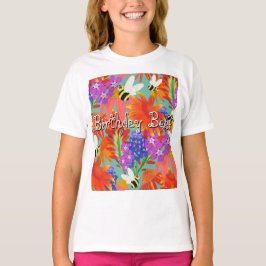 Camiseta BuzzEntreBlooms_Crianças Editáveis
