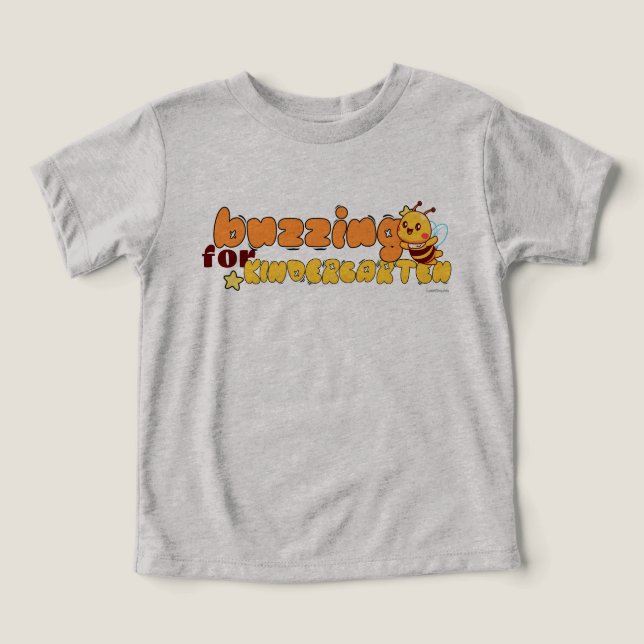 Camiseta Buzzing For Kindergarten Cute Bee kindergarten (Design frontal)