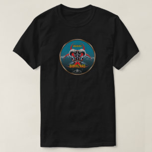 CAMISETA BW! ADVERTÊNCIA BIOHAZARD! CAVEIRA