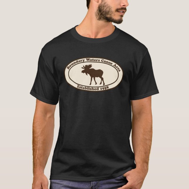 Camiseta BWCA Boundary Waters Canoe Area Minnesota Moose (Frente)