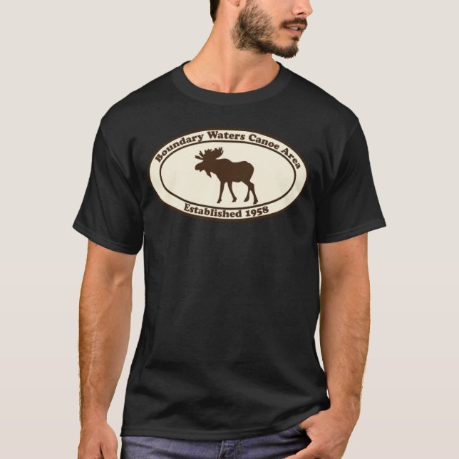 Camiseta BWCA Boundary Waters Canoe Area Minnesota Moose (Frente)