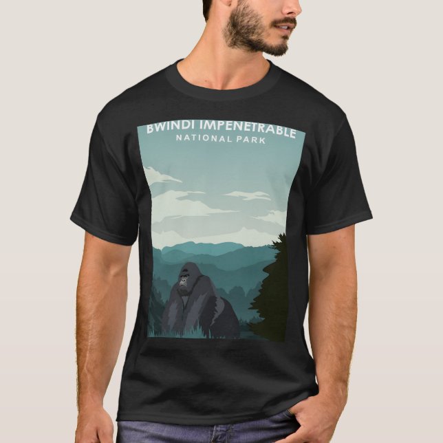 Camiseta Bwindi Impenetrável Parque Nacional África Uganda  (Frente)