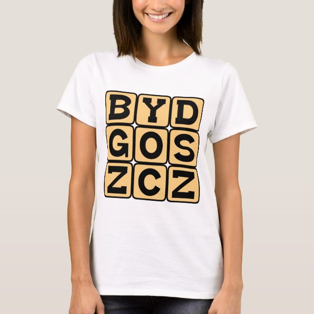 Camiseta Bydgoszcz, Cidade na Polônia (Frente)