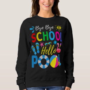 Camiseta Bye Bye School Hello Professora Piscina Verão 1