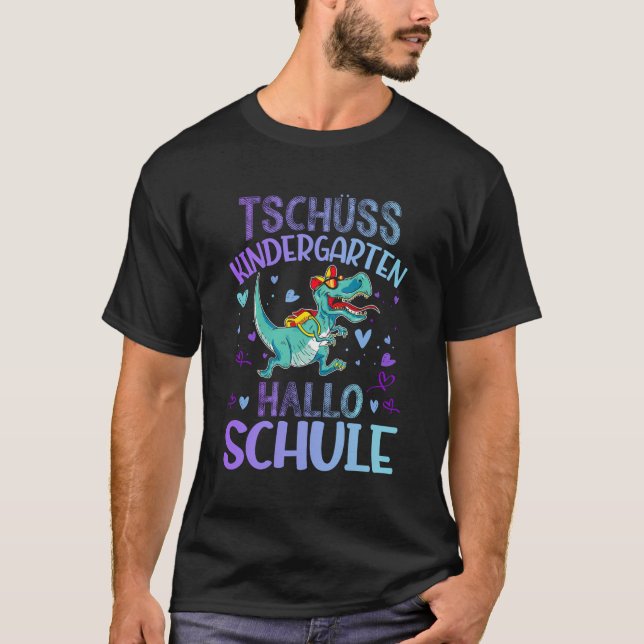 Camiseta Bye Kindergarten Hello School Enrollment School Ch (Frente)