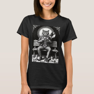 Camiseta Byleth Um Músico Elegante de Cabeça de Gato