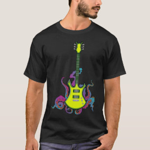 Camiseta Bynd Rock And Roll Guitar S Para Homens Bynd Tee 1