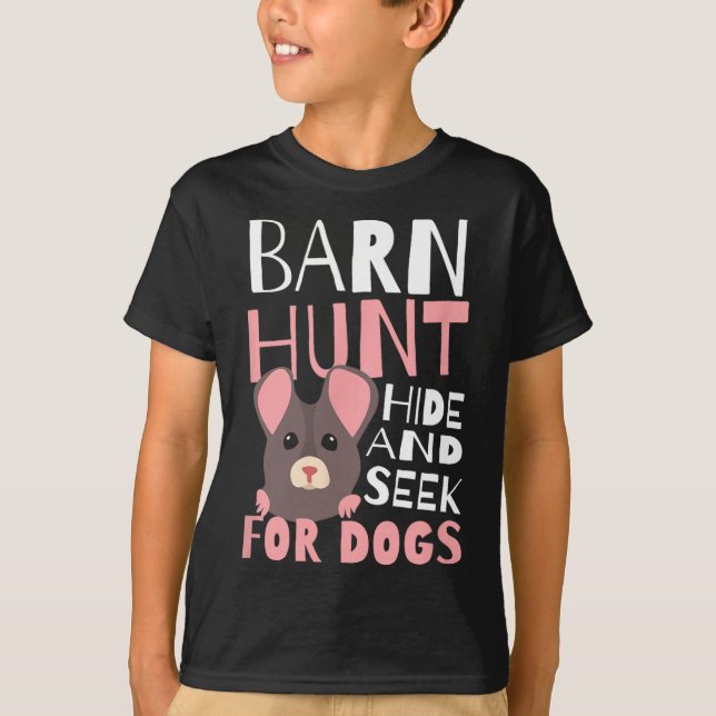 Camiseta Byrn Hunt Ocultar E Buscar Design Rn Hunt (Frente)