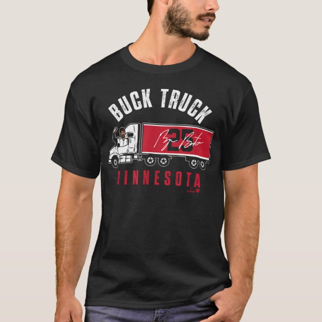 Camiseta Byron Buxton - Caminhão Buck - Minnesota (Frente)