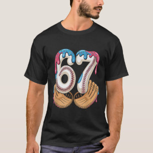 Camiseta Bysebyll 67 - Gotejamento de Sorvete 67 Meme Jogad