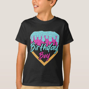 Camiseta Bysebyll Sorvete de 7 Anos de Idade Gotejamento An