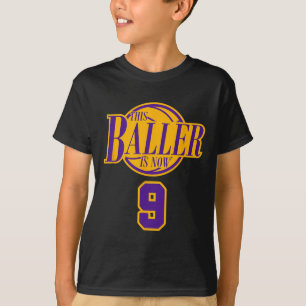 Camiseta Bysketbyll Byller Purple, De 9 Anos,