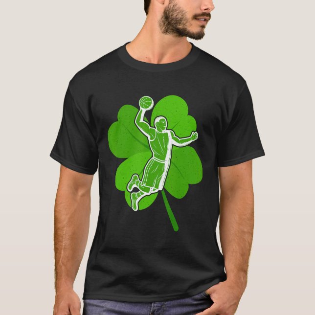 Camiseta Bysketbyll Sports Shamrock Dia de São Patrício Men (Frente)