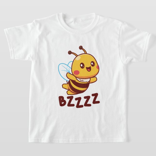 Camiseta BZZZ Abelhas para Crianças em Cuta para Crianças - (Postura )