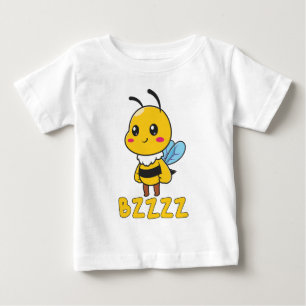 Camiseta BZZZ Abelhas para Crianças em Cuta para Crianças -