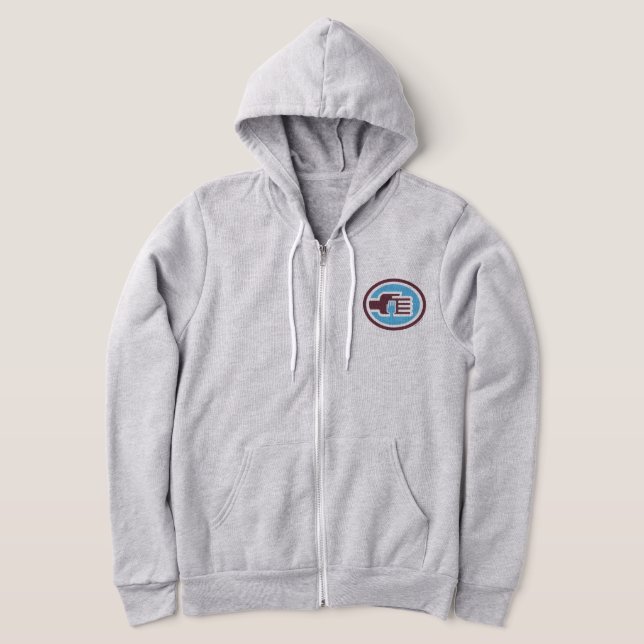 Camiseta C2B: Hoodie Zip-D de LtBlu Longa Folga 2T (Postura )
