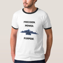 CAMISETA C-17 GLOBEMASTER PODER DE PRECISÃO COM PROPÓSITO