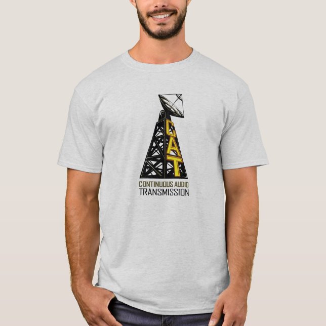Camiseta C.A.T. Tshirt básico do logotipo (Frente)
