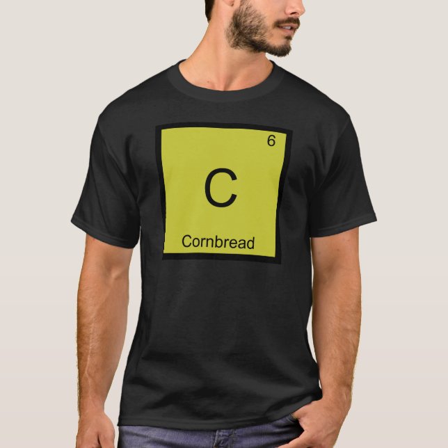 Camiseta C - Cornbread Funny Chemistry Elelement Symbol Tee (Frente)