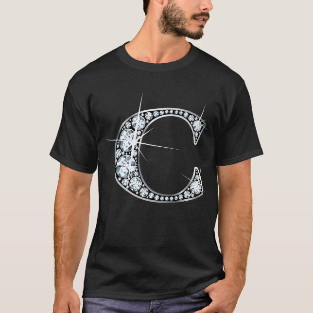 Camiseta "C" Diamond Bling T Shirt (Frente)
