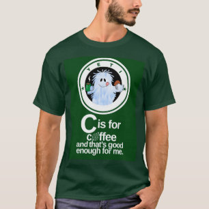 Camiseta C é para Café (Verde)