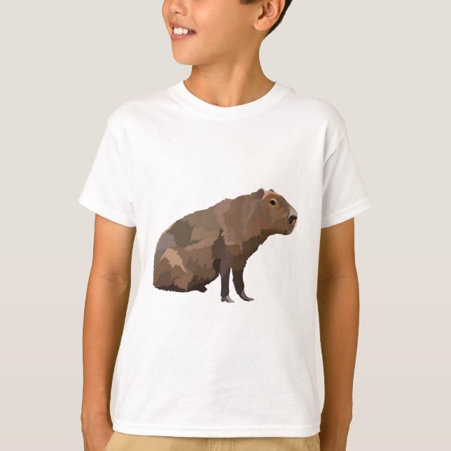 Camiseta C é para Capybara (Frente)