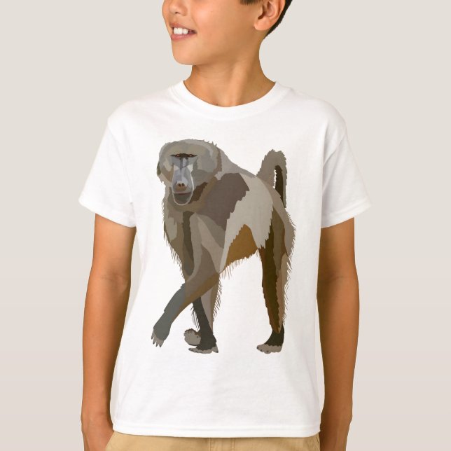 Camiseta C é para Chacma Baboon (Frente)