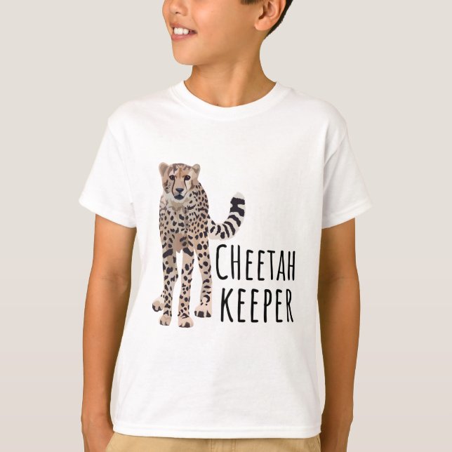 Camiseta C é para Cheetah Keeper (Frente)