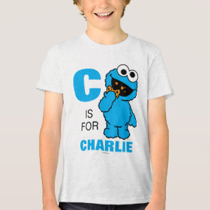Camiseta C é para Cookie Monster Adicione seu nome
